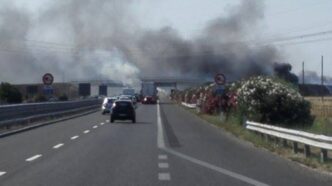 Incidente Con Veicolo In Fiamm