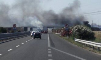 Incidente Con Veicolo In Fiamm
