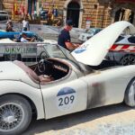 Una Mercedes Prende Fuoco A Orvieto Durante La 25/A Edizione Della Mille Miglia In Corso