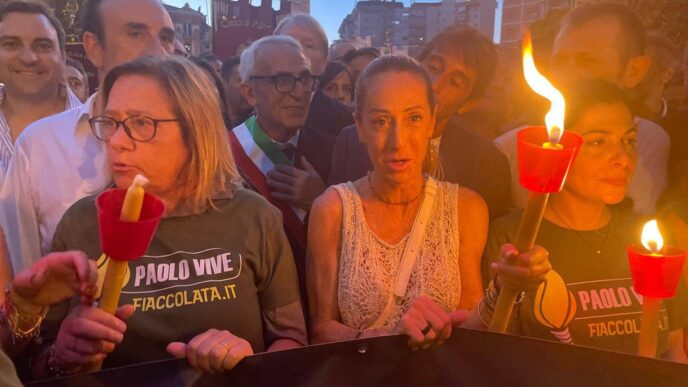 Arianna Meloni Alla Fiaccolata