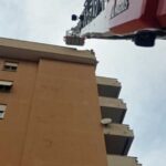 Danni A Palazzina Tra Via Volturno E Via Togliatti Dopo Temporale Con Fulmini E Pioggia Intensa