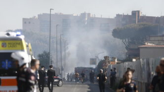 Esplosione A Roma In Via Gordi