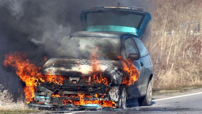 Ford Focus Prende Fuoco A Poir