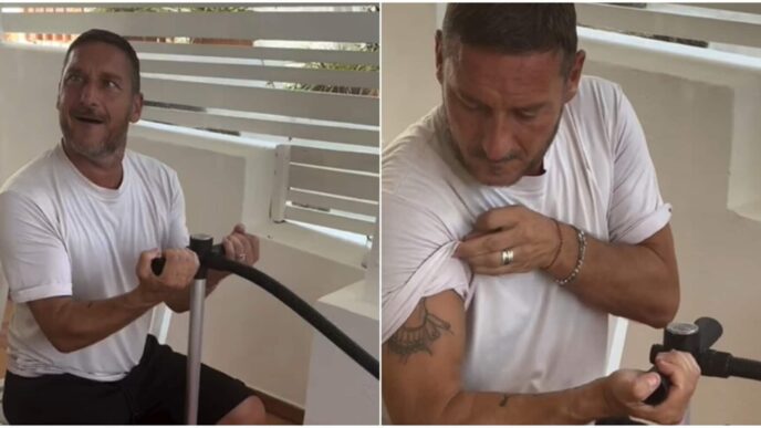 Francesco Totti Alle Prese Con