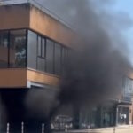Fumo Nero Sopra Piazza Dei Bersaglieri, Incendio Devasta Edificio Comunale A Aprilia