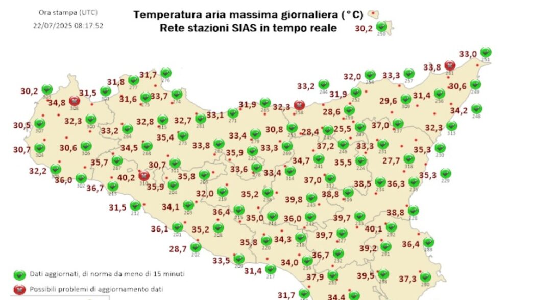 In Sicilia Temperature Oltre I