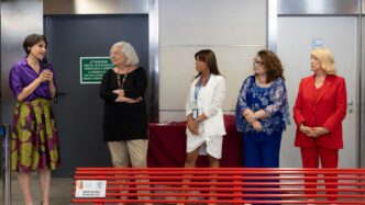Inaugurate Due Panchine Rosse