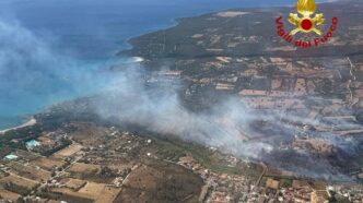 Incendio A Orosei Provoca Evac