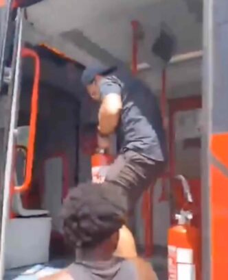 Incendio A Bordo Di Un Treno D