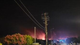 Incendio A Koutsounari Creta3A