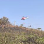 Incendio Di Vaste Dimensioni A Pescara Vicino Alla A14: Intervengono I Vigili Del Fuoco Con Elicottero Drago 155