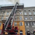 Incendio In Via Giulia: Tetto In Ristrutturazione Si Incendia, Intervento Dei Vigili Del Fuoco Dura Oltre Cinque Ore