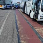 Incidente Stradale A Venezia Coinvolge Bus Atvo E Motociclista Vicino A Piazzale Roma Senza Feriti Gravi