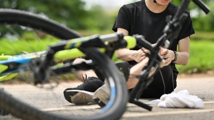 Incidente Tra Moto E Biciclett