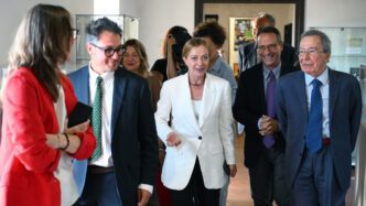 La Premier Giorgia Meloni Visi