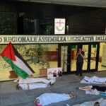 Manifestazione A Genova, Bandiere Palestinesi E Flash Mob Per Chiedere La Sospensione Degli Accordi Con Israele