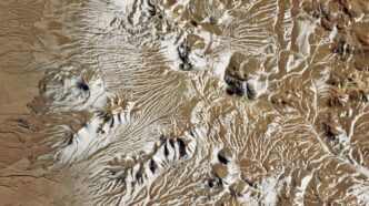 Nevicata Rara Nel Deserto Di A