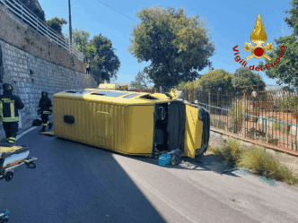 Pulmino Si Ribalta A Palermo C