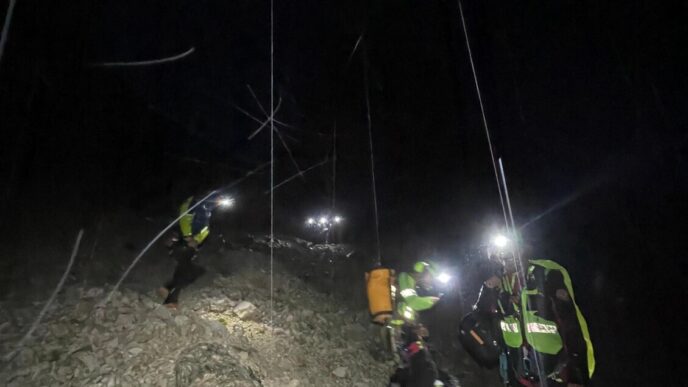 Recupero Di Tre Alpinisti Bloc