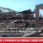 Restano Transennate Le Vie Attorno Al Distributore Esploso Nel Quartiere Villa De Sanctis A Roma