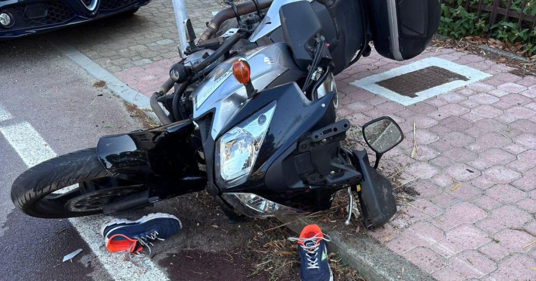Scontro Tra Moto E Furgone Sul