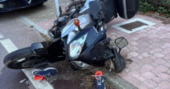 Scontro Tra Moto E Furgone Sul
