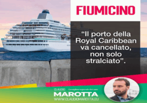 Fiumicino, “Opera sproporzionata e fuori norma”: nuovo affondo contro il porto crocieristico di Fiumicino