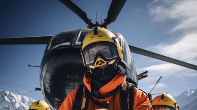 Un Alpinista Ferito Sulla Punt