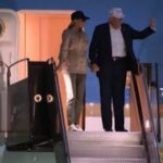 Usa, Trump E Melania Arrivano A Bedminster Dopo La Visita In Texas Per L’alluvione Del Luglio 2025