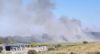Vasto Incendio Tra Fiumicino E