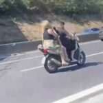 Genitori Irresponsabili Trasportano Bambini Sui Scooter Senza Protezioni Tra Napoli E Bari
