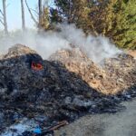 Incendio doloso all’ex azienda cianci: vaste ecoballe di rifiuti in fiamme vicino a cerignola