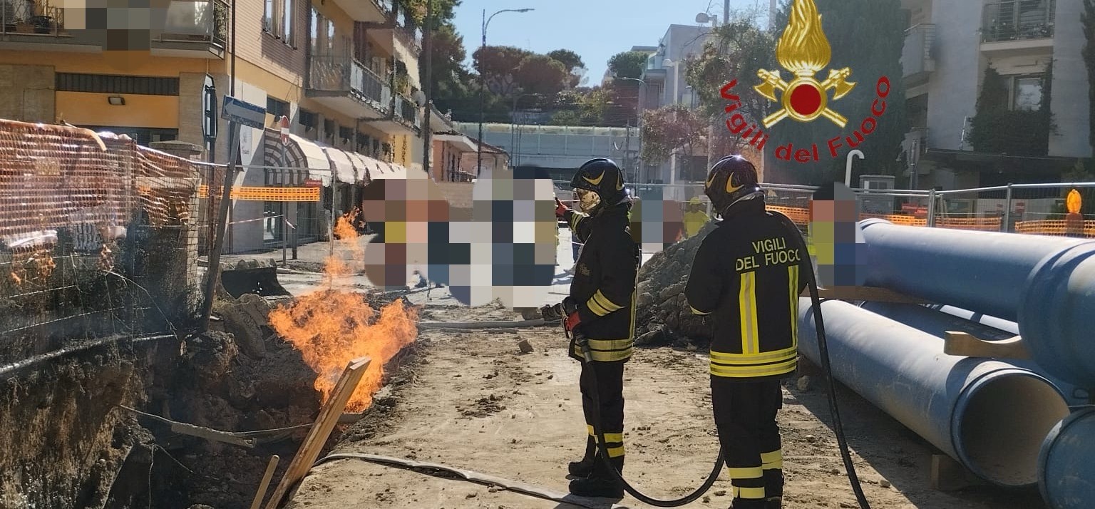 Fuga Di Gas E Incendio A Pesca