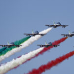 La base aerea di Rivolto ospita l’evento per i 65 anni delle Frecce Tricolori con esibizioni internazionali