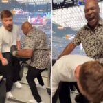 Mike Tyson mette ko Mr Beast con un gancio sinistro durante show a Las Vegas