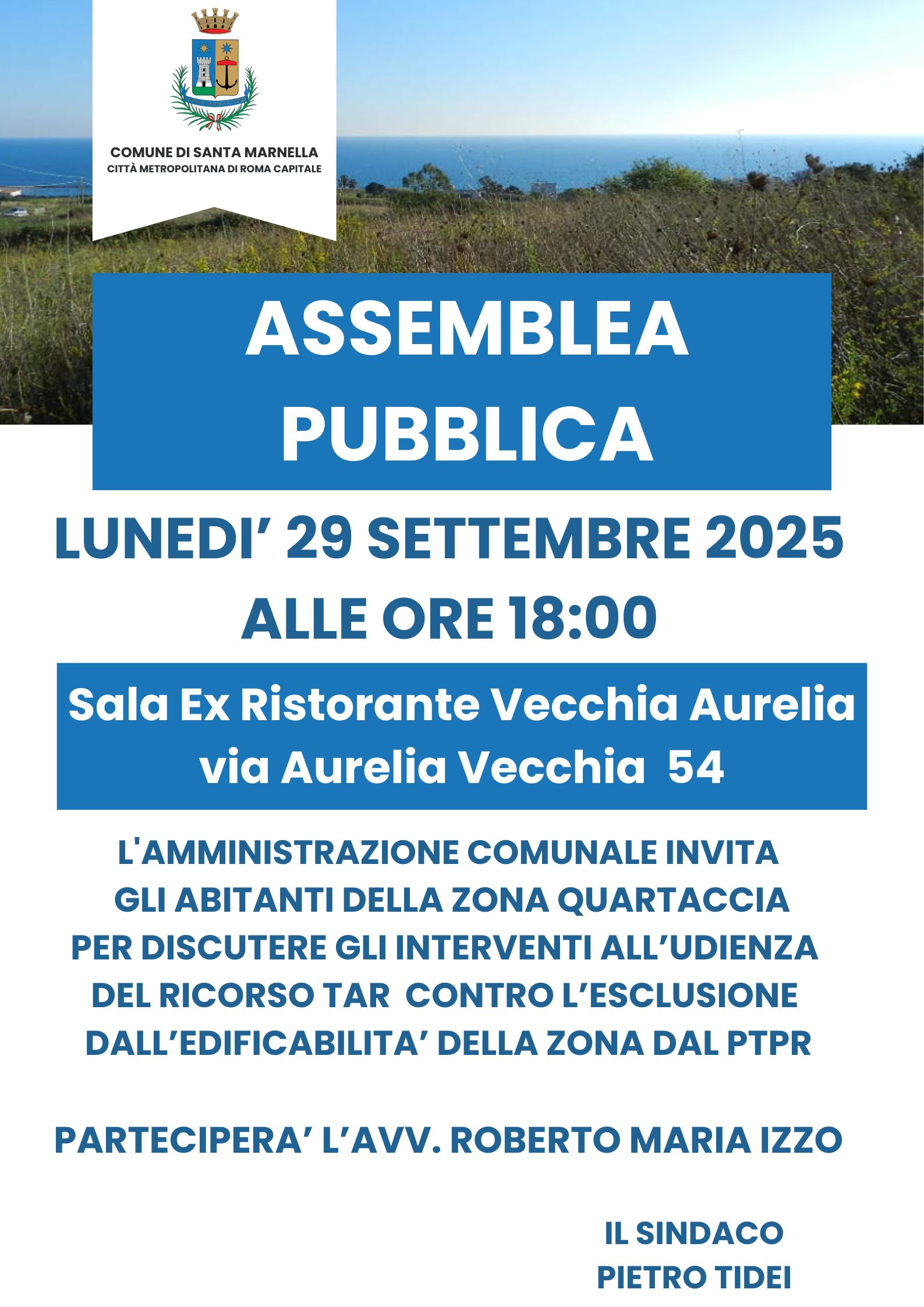 Santa Marinella2C Sindaco Tidei