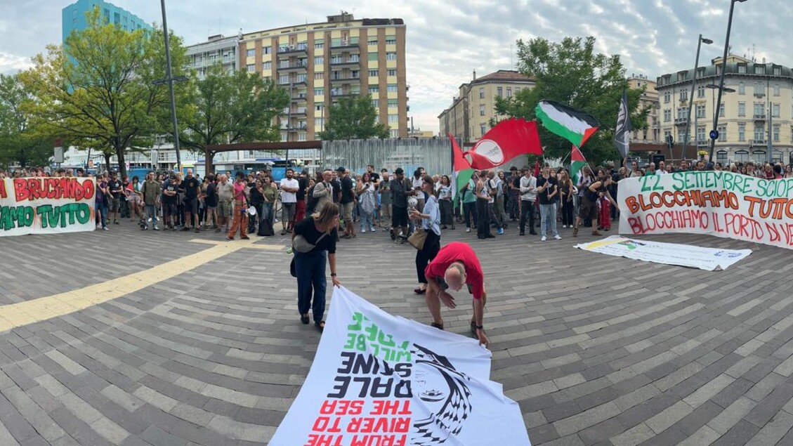 Tensione A Padova3A Manifestant