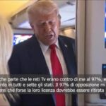 Trump commenta l’opposizione mediatica al 97% e vincita in sette stati durante volo Sull’Air Force One