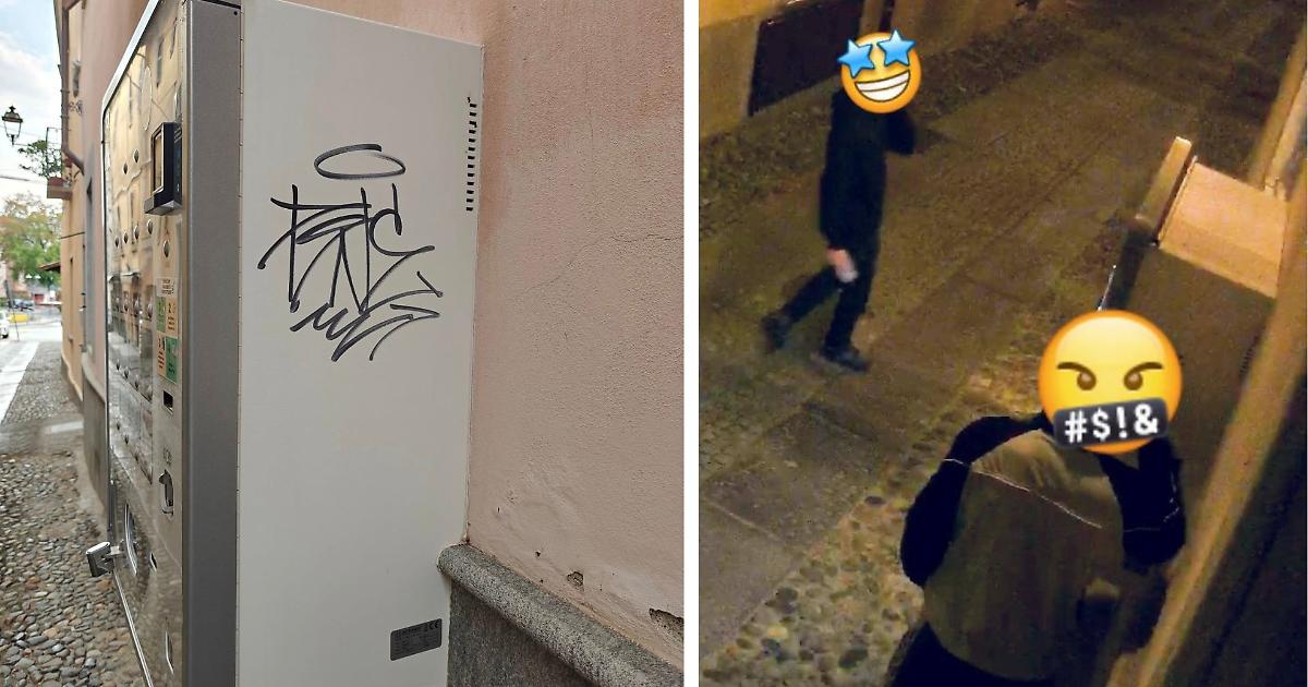 Vandali Danneggiano Distributo