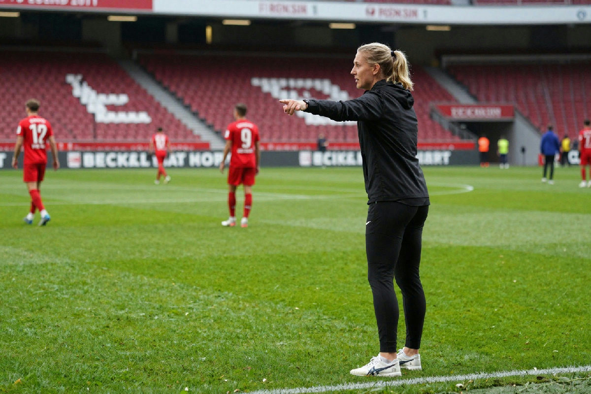 Marie-Louise è la prima donna ad allenare una squadra maschile in Bundesliga, una pioniera del calcio