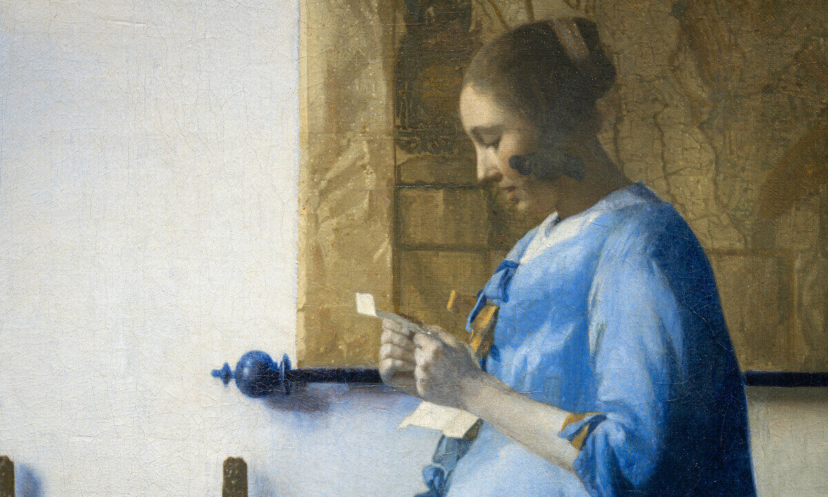 Vermeer a Roma: in mostra “Donna in blu che legge una lettera”